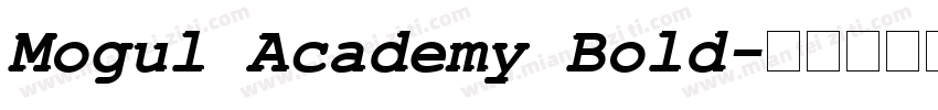Mogul Academy Bold字体转换